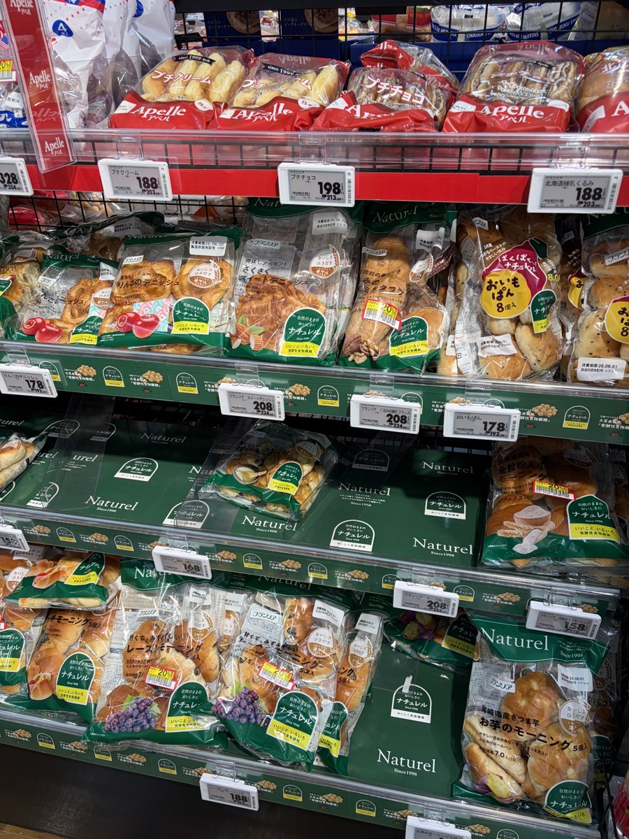 スーパーのパン売り場