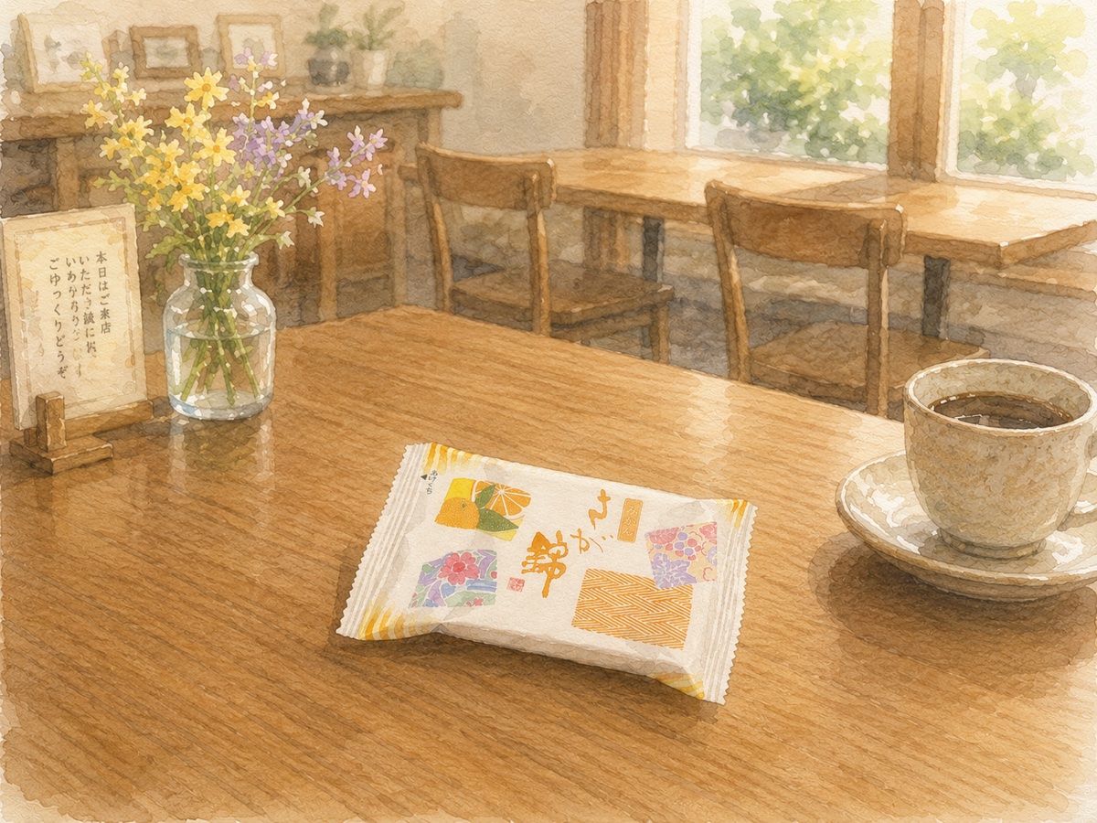 期間限定みかん味のさが錦