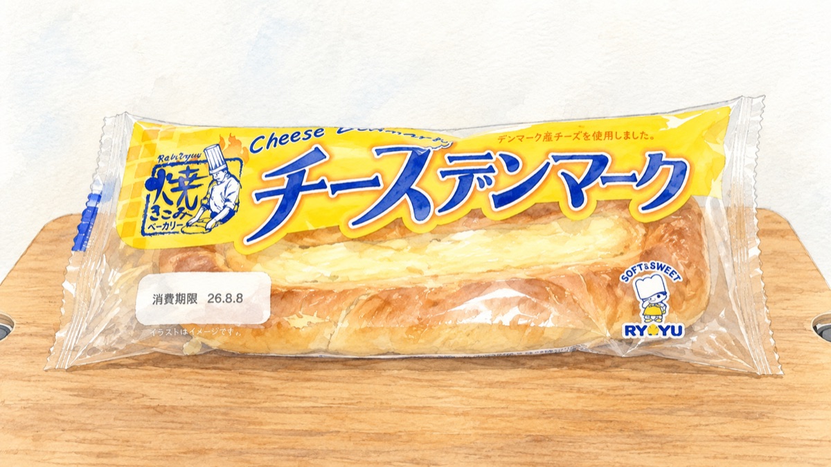 リョーユーパンのチーズデンマークのパッケージ