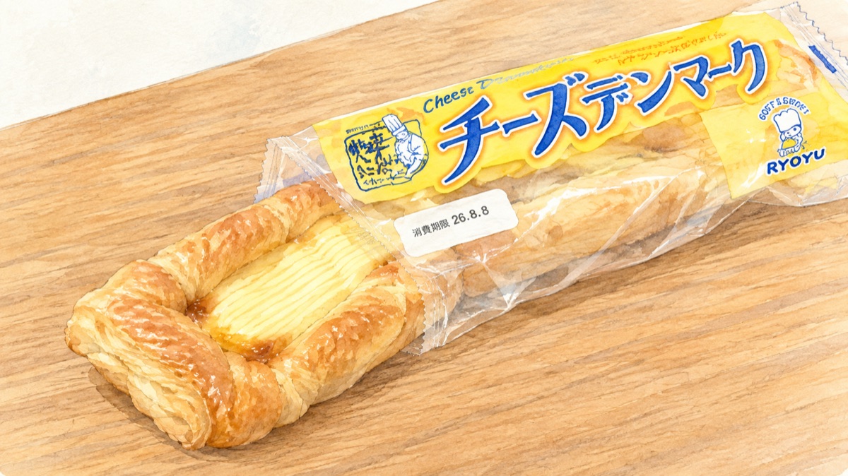 袋を開けたチーズデンマーク
