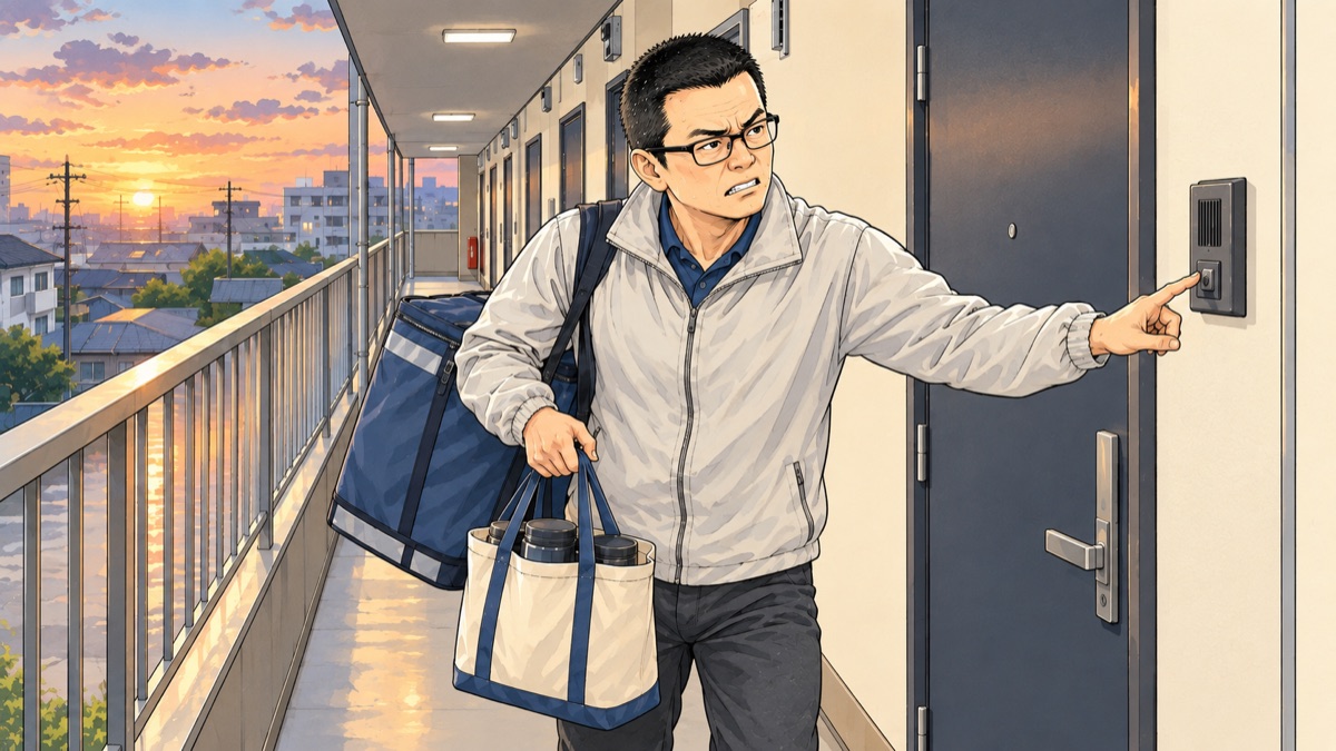 別ホームへ夕食を配達する私