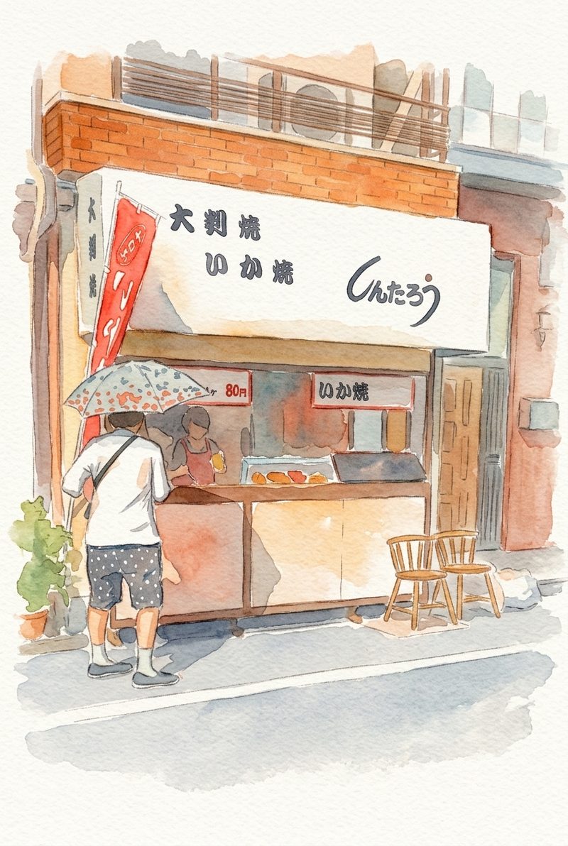 大阪・千林商店街の「しんたろう」の店先